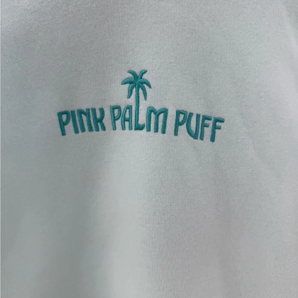 Pink Palm Puff Classic Puff Hoodie in Mint Breeze size Small - Picture 7 of 10